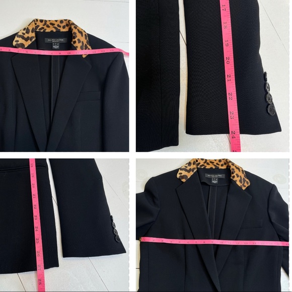Ralph Lauren Black Label Calf Hair Leopard Print Nathaniel Jacket Wool Blazer 6 - Picture 11 of 16